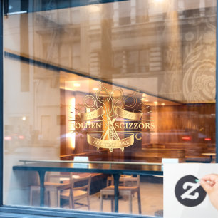 Autocollant Pour Fenêtre Personnaliser l'avant de salon de coiffure génériq