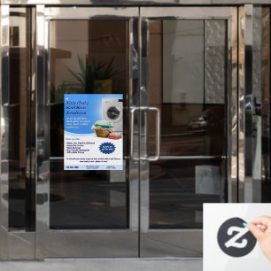 Autocollant Pour Fenêtre Personnaliser le service de blanchisserie de lavom