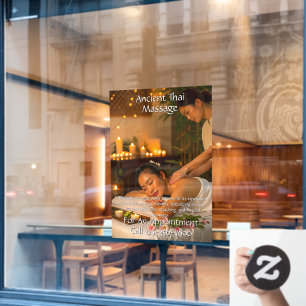 Autocollant Pour Fenêtre Personnaliser le studio de massage d'affaires