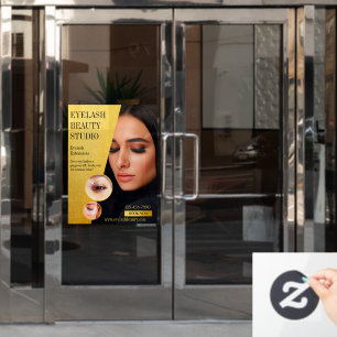 Autocollant Pour Fenêtre Personnaliser le studio d'extensions de cils Porte