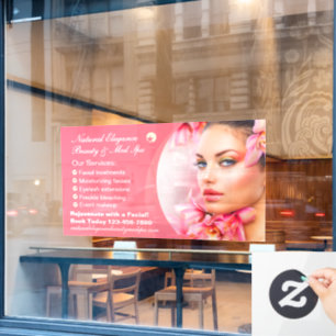 Autocollant Pour Fenêtre Personnaliser le traitement de beauté Med Spa Rose