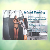 Autocollant Pour Fenêtre Personnaliser l'entreprise de cabine de bronzage p (Feuille 3)