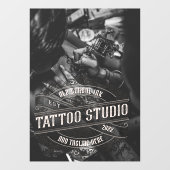Autocollant Pour Fenêtre Personnaliser l'entreprise de salon de tatouage à  (Feuille)