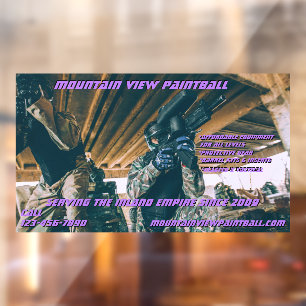 Autocollant Pour Fenêtre Personnaliser l'équipement de magasin de paintball