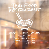 Autocollant Pour Fenêtre Personnaliser les informations sur l'entreprise de (Feuille 2)