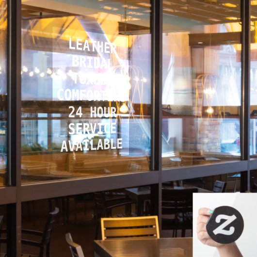 Autocollant Pour Fenêtre Personnaliser les services de nettoyage à sec avan (Fenêtre du restaurant)