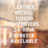 Autocollant Pour Fenêtre Personnaliser les services de nettoyage à sec avan (Feuille 2)