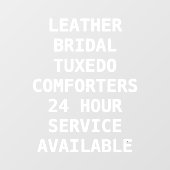 Autocollant Pour Fenêtre Personnaliser les services de nettoyage à sec avan (Feuille)