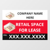 Autocollant Pour Fenêtre Personnaliser l'espace de vente au détail pour le  (Feuille)