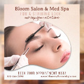 Autocollant Pour Fenêtre Personnaliser Maquillage de Micropigmentation de M (Feuille 2)