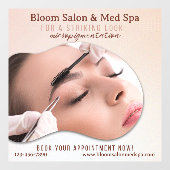 Autocollant Pour Fenêtre Personnaliser Maquillage de Micropigmentation de M (Feuille)