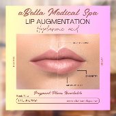 Autocollant Pour Fenêtre Personnaliser Med Spa Lip Augmentation Lip Remplis (Feuille 2)