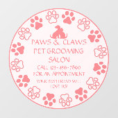 Autocollant Pour Fenêtre Personnaliser pattes pattes pattes moustiquaire Gr (Feuille)