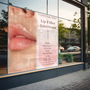 Autocollant Pour Fenêtre Personnaliser Remplisseur de Lèvres Botox Cosmétol