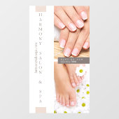 Autocollant Pour Fenêtre Personnaliser Salon à ongles Pedicure clous grands (Feuille)