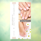 Autocollant Pour Fenêtre Personnaliser Salon à ongles Pedicure clous grands (Feuille 3)