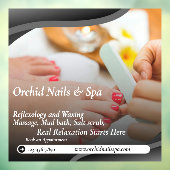 Autocollant Pour Fenêtre Personnaliser Salon à ongles Spa Pedicure Tranquil (Feuille 3)