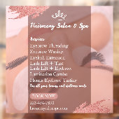 Autocollant Pour Fenêtre Personnaliser Salon Spa Cils Extensions de Cils Se (Feuille 2)