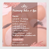 Autocollant Pour Fenêtre Personnaliser Salon Spa Cils Extensions de Cils Se (Feuille)