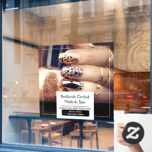 Autocollant Pour Fenêtre Personnaliser une promotion élégante de salon de m