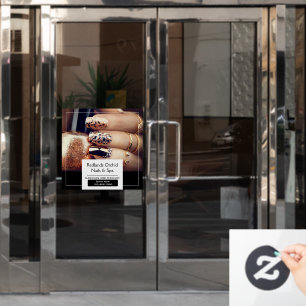 Autocollant Pour Fenêtre Personnaliser une promotion élégante de salon de m