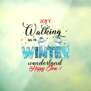 Autocollant Pour Fenêtre Personnaliser Winter Wonderland