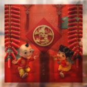 Autocollant Pour Fenêtre Pétards chinois traditionnels Année du tigre WC07 (Feuille 2)