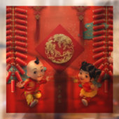 Autocollant Pour Fenêtre Pétards chinois traditionnels Année du tigre WC09 (Feuille 2)