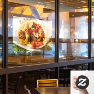 Autocollant Pour Fenêtre Petit déjeuner copieux de Chorizo Burrito Mexicain