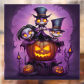 Autocollant Pour Fenêtre Petit magicien mignon monstres païens mignon Hallo (Feuille 2)