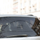 Autocollant Pour Fenêtre Petit texte personnalisé Logo d'entreprise Voiture
