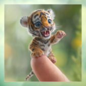 Autocollant Pour Fenêtre petit tigre (Feuille 3)