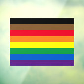 Autocollant Pour Fenêtre Philadelphie arc-en-ciel drapeau gay diversité inc (Feuille 3)