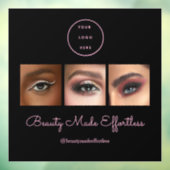 Autocollant Pour Fenêtre Photo de logo de script Black Pink Studio de maqui (Feuille 3)