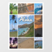 Autocollant Pour Fenêtre Photo de Oahu, Hawaii (Feuille)