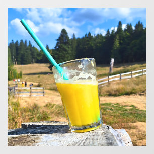 Autocollant Pour Fenêtre Photographie de plein air au jus d'orange – Forêt