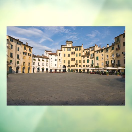 Autocollant Pour Fenêtre Piazza Anfiteatro carré à Lucques - Toscane, Itali (Feuille 3)