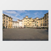 Autocollant Pour Fenêtre Piazza Anfiteatro carré à Lucques - Toscane, Itali (Feuille)