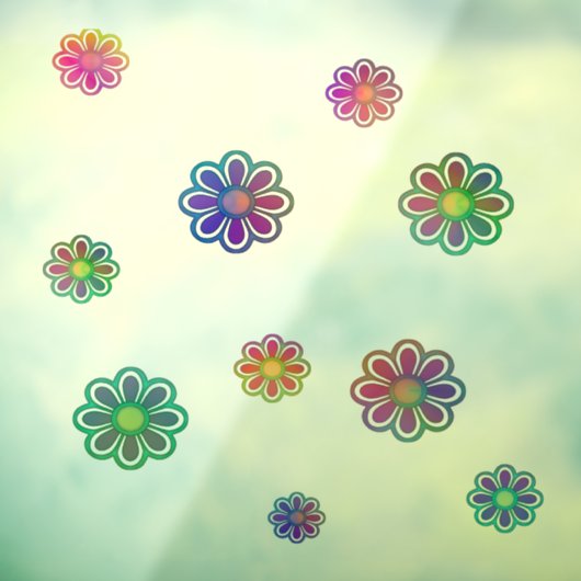 Autocollant Pour Fenêtre Pick a Posy Custom Background  (Feuille 3)