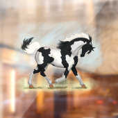 Autocollant Pour Fenêtre Piebald Overo Pinto Horse Decal (Feuille 2)