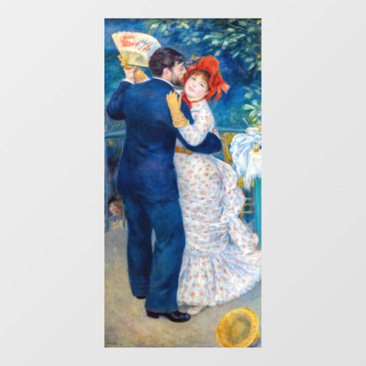 Autocollant Pour Fenêtre Pierre-Auguste Renoir - Danse country (Feuille)