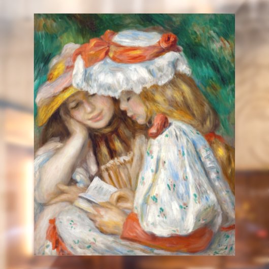 Autocollant Pour Fenêtre Pierre-Auguste Renoir - Deux Filles Lecture (Feuille 2)