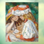 Autocollant Pour Fenêtre Pierre-Auguste Renoir - Deux Filles Lecture (Feuille 3)
