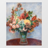 Autocollant Pour Fenêtre Pierre-Auguste Renoir - Fleurs dans un Vase (Feuille)