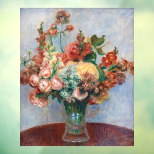 Autocollant Pour Fenêtre Pierre-Auguste Renoir - Fleurs dans un Vase (Feuille 3)