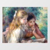 Autocollant Pour Fenêtre Pierre-Auguste Renoir - Lecture (Feuille)