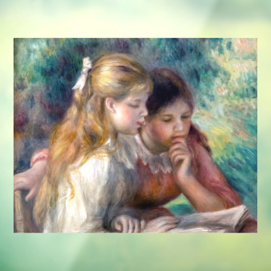 Autocollant Pour Fenêtre Pierre-Auguste Renoir - Lecture (Feuille 3)