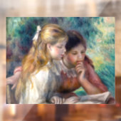 Autocollant Pour Fenêtre Pierre-Auguste Renoir - Lecture (Feuille 2)