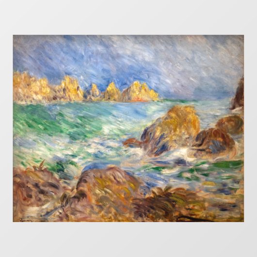 Autocollant Pour Fenêtre Pierre-Auguste Renoir - Marine, Guernesey (Feuille)