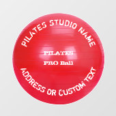 Autocollant Pour Fenêtre Pilates Studio Propriétaire Pilates Classe Pilates (Feuille)